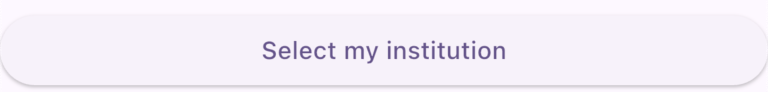Screenshot showing a button for selecting an organization
